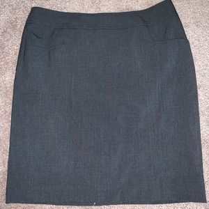 Loft dark grey pencil skirt size 6